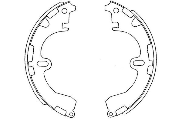 Bromsbackar, sats, Bakaxel Kavo parts KBS-9912 KAVO PARTS