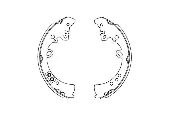 Bromsbackar, sats, Bakaxel Kavo parts KBS-9913 KAVO PARTS