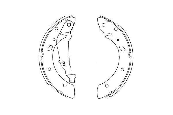 Bromsbackar, sats, Bakaxel Kavo parts KBS-9915 KAVO PARTS