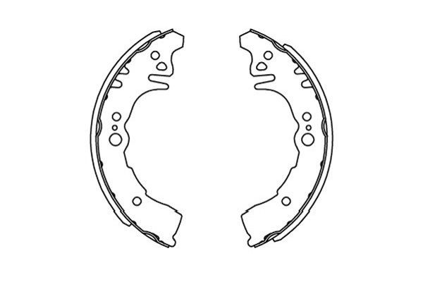 Bromsbackar, sats, Bakaxel Kavo parts KBS-9917 KAVO PARTS