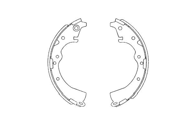 Bromsbackar, sats, Bakaxel Kavo parts KBS-9919 KAVO PARTS