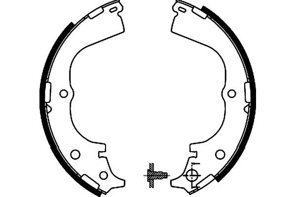 Bromsbackar, sats, Bakaxel Kavo parts KBS-9920 KAVO PARTS