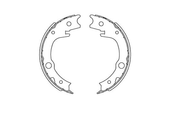 Bromsbackar, sats, Bakaxel Kavo parts KBS-9925 KAVO PARTS