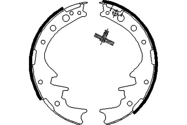 Bromsbackar, sats, Bakaxel Kavo parts KBS-9926 KAVO PARTS