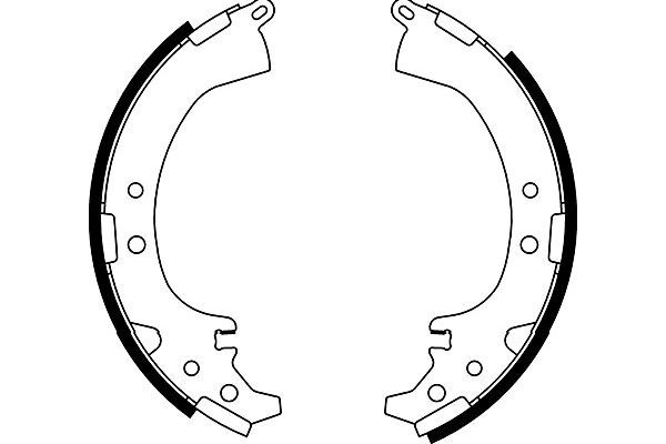 Bromsbackar, sats, Bakaxel Kavo parts KBS-9933 KAVO PARTS