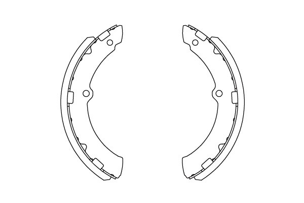 Bromsbackar, sats, Bakaxel, Framaxel Kavo parts KBS-9945 KAVO PARTS