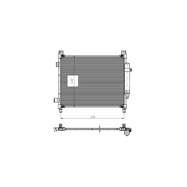Kondensor, klimatanläggning Nrf 350420 NRF