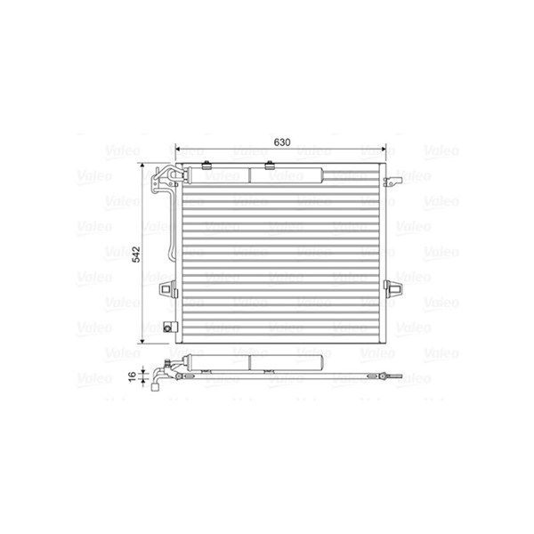 Kondensor, klimatanläggning Valeo 814025 VALEO