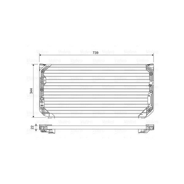 Kondensor, klimatanläggning Valeo 814045 VALEO