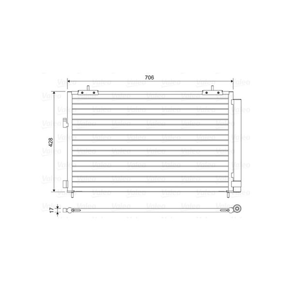 Kondensor, klimatanläggning Valeo 814046 VALEO