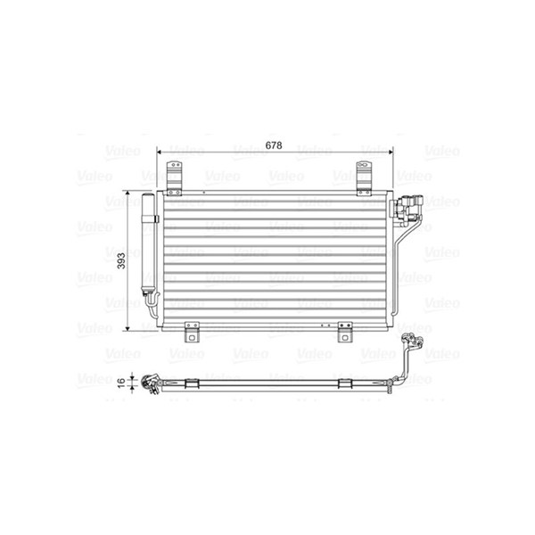 Kondensor, klimatanläggning Valeo 814048 VALEO