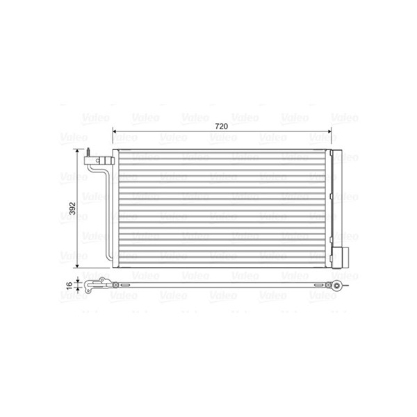 Kondensor, klimatanläggning Valeo 814177 VALEO