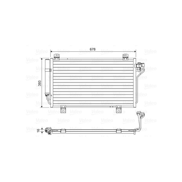 Kondensor, klimatanläggning Valeo 814195 VALEO