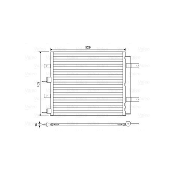 Kondensor, klimatanläggning Valeo 814196 VALEO
