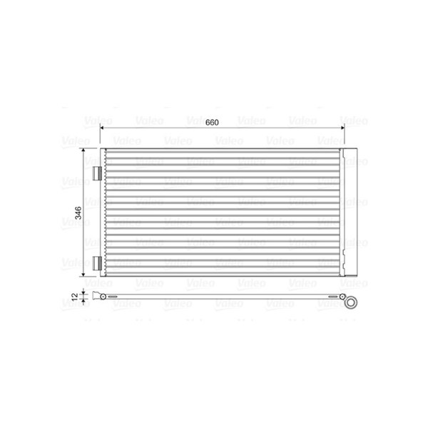 Kondensor, klimatanläggning Valeo 814408 VALEO