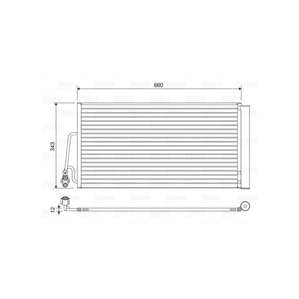 Kondensor, klimatanläggning Valeo 814409 VALEO