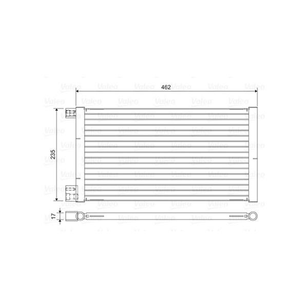 Kondensor, klimatanläggning Valeo 814433 VALEO