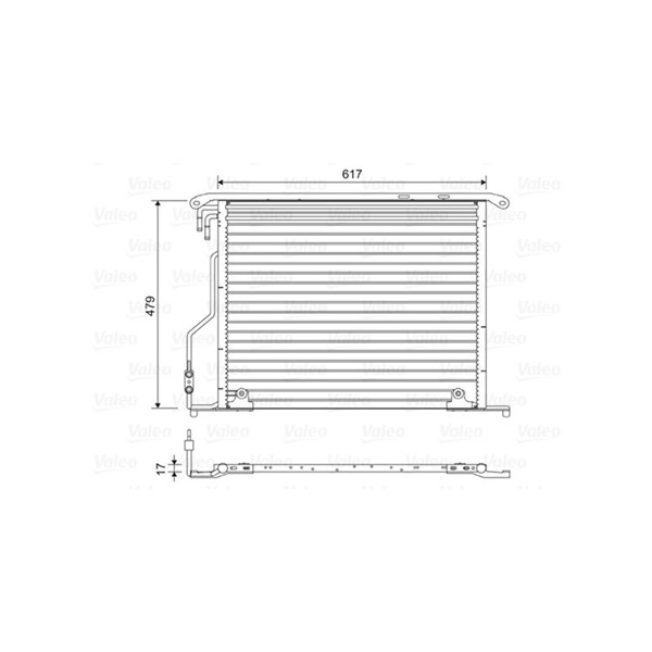 Kondensor, klimatanläggning Valeo 814434 VALEO