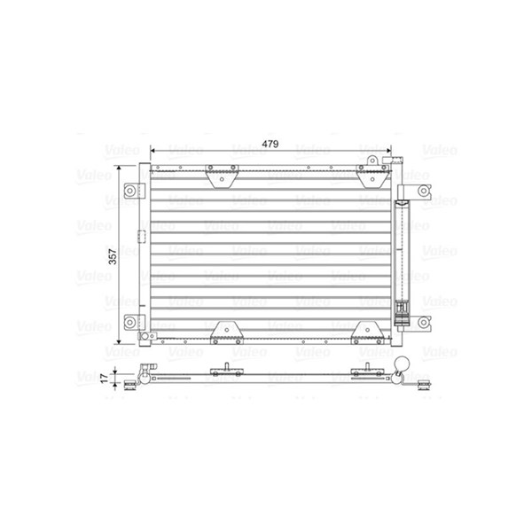 Kondensor, klimatanläggning Valeo 814444 VALEO