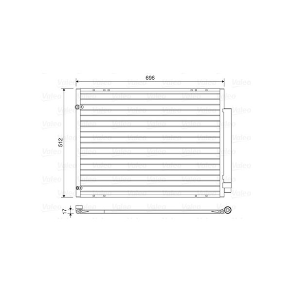 Kondensor, klimatanläggning Valeo 814448 VALEO