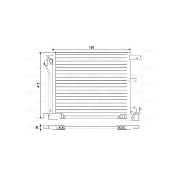 Kondensor, klimatanläggning Valeo 814454 VALEO