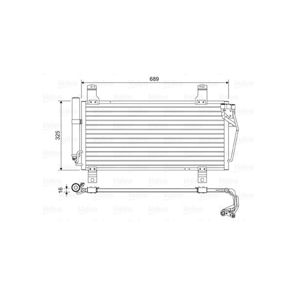 Kondensor, klimatanläggning Valeo 814456 VALEO