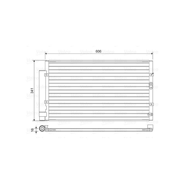 Kondensor, klimatanläggning Valeo 814458 VALEO