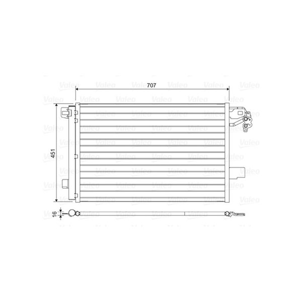 Kondensor, klimatanläggning Valeo 814461 VALEO