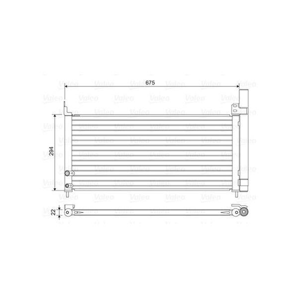 Kondensor, klimatanläggning Valeo 814464 VALEO
