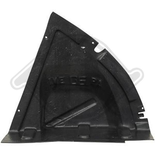 Beklädnad, hjulhus, Vänster fram Diederichs 3494009 DIEDERICHS