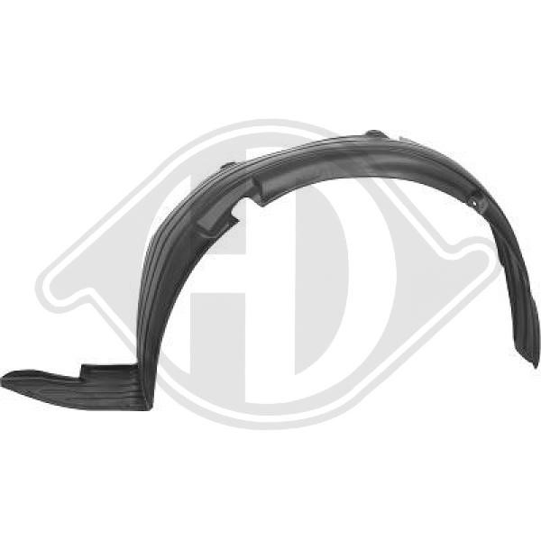 Beklädnad, hjulhus, Vänster fram Diederichs 6836009 DIEDERICHS