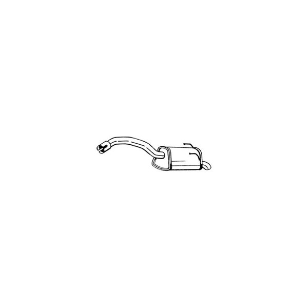 Bakre ljuddämpare Bosal 148-203 BOSAL