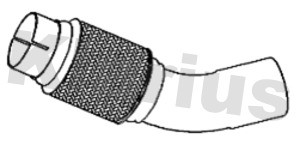 Flexrör, avgassystem Klarius 302150 Klarius