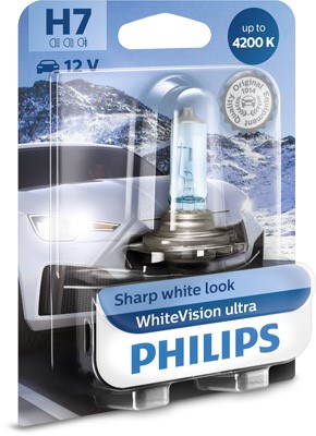 Halogenlampa PHILIPS WhiteVision ultra H7 PX26d Philips 12972WVUB
