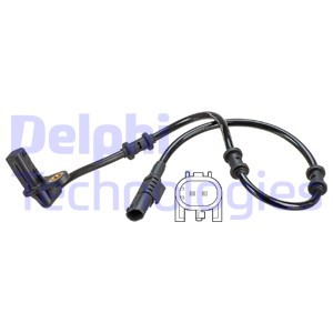 ABS-givare, Sensor, hjulvarvtal, Bakaxel, Vänster Delphi SS20595 DELPHI