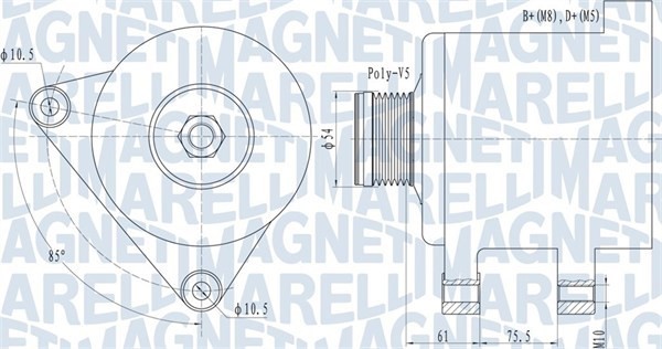 Generator Magneti marelli 063731631010 MAGNETI MARELLI