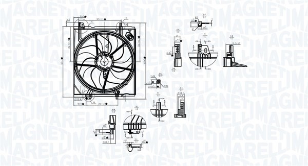 Fläkt, kylare Magneti marelli 069422787010 MAGNETI MARELLI