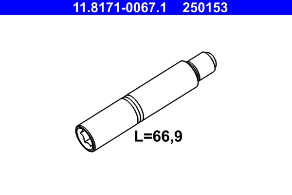 Styrbult, bromsok, Framaxel Ate 11.8171-0067.1 ATE