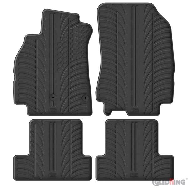 Gummimattor Renault Megane III HB 5-doors 2008-2015, Fram och bak GledRing