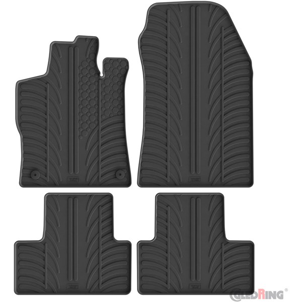 Gummimattor Peugeot 308 III HB 5-doors 2021-, Fram och bak Gledri GledRing Gummimattor Peugeot 308 III HB 5-doors 2021-, Fram och bak Gledri GledRing