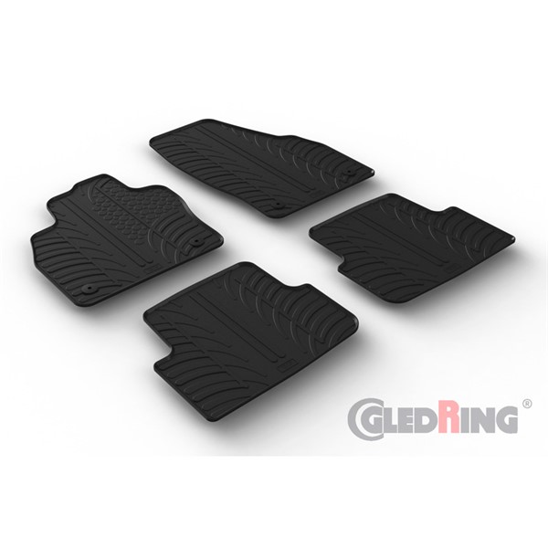 Gummimattor Volkswagen Taigo 2021-, Fram och bak Gledring GL 0660 GledRing Gummimattor Volkswagen Taigo 2021-, Fram och bak Gledring GL 0660 GledRing