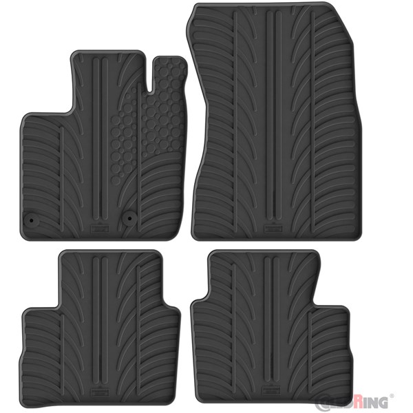 Gummimattor Nissan Qashqai III (J12) 2021-, Fram och bak Gledring GledRing