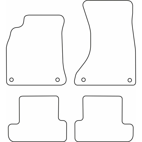 Textilmatta, kupé, Fram och bak Autostyle TM AU555 AutoStyle Textilmatta, kupé, Fram och bak Autostyle TM AU555 AutoStyle