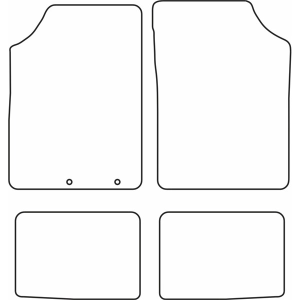 Textilmatta, kupé, Fram och bak Autostyle TM RE580V AutoStyle