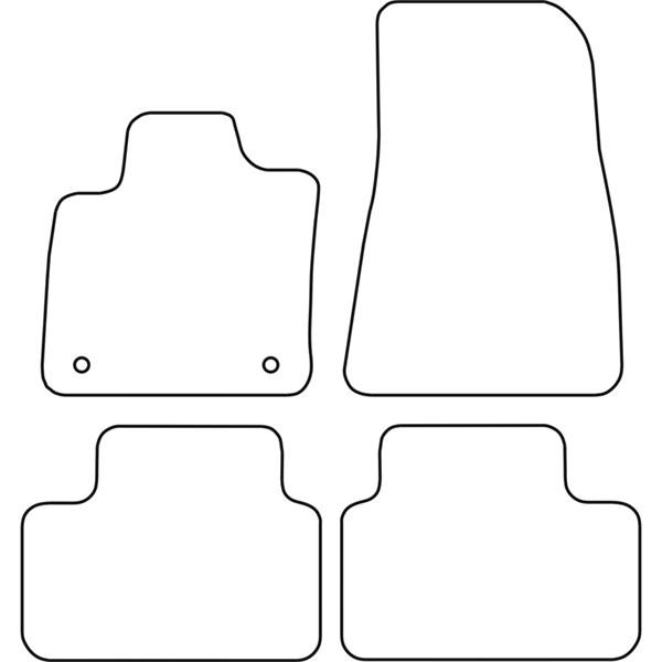 Textilmatta, kupé, Fram och bak Autostyle TM VO530V AutoStyle