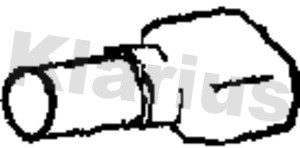 Ändrör, avgassystem, Bak Klarius 110573 Klarius Ändrör, avgassystem, Bak Klarius 110573 Klarius