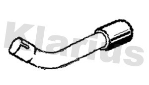 Avgasrör, Bak Klarius 110654 Klarius