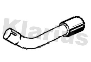 Avgasrör, Bak Klarius 110655 Klarius