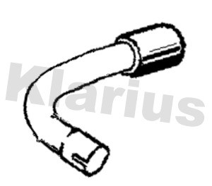 Avgasrör, Bak Klarius 110656 Klarius