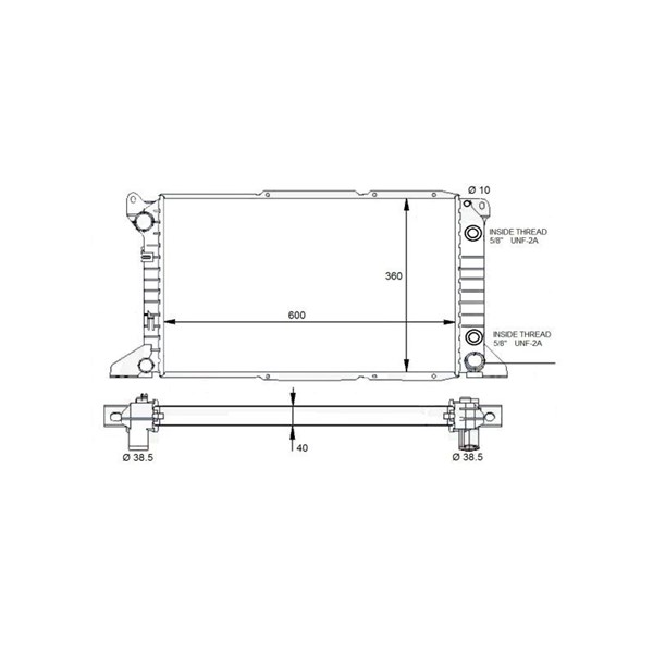 Kylare, motorkylning Nrf 59132 NRF
